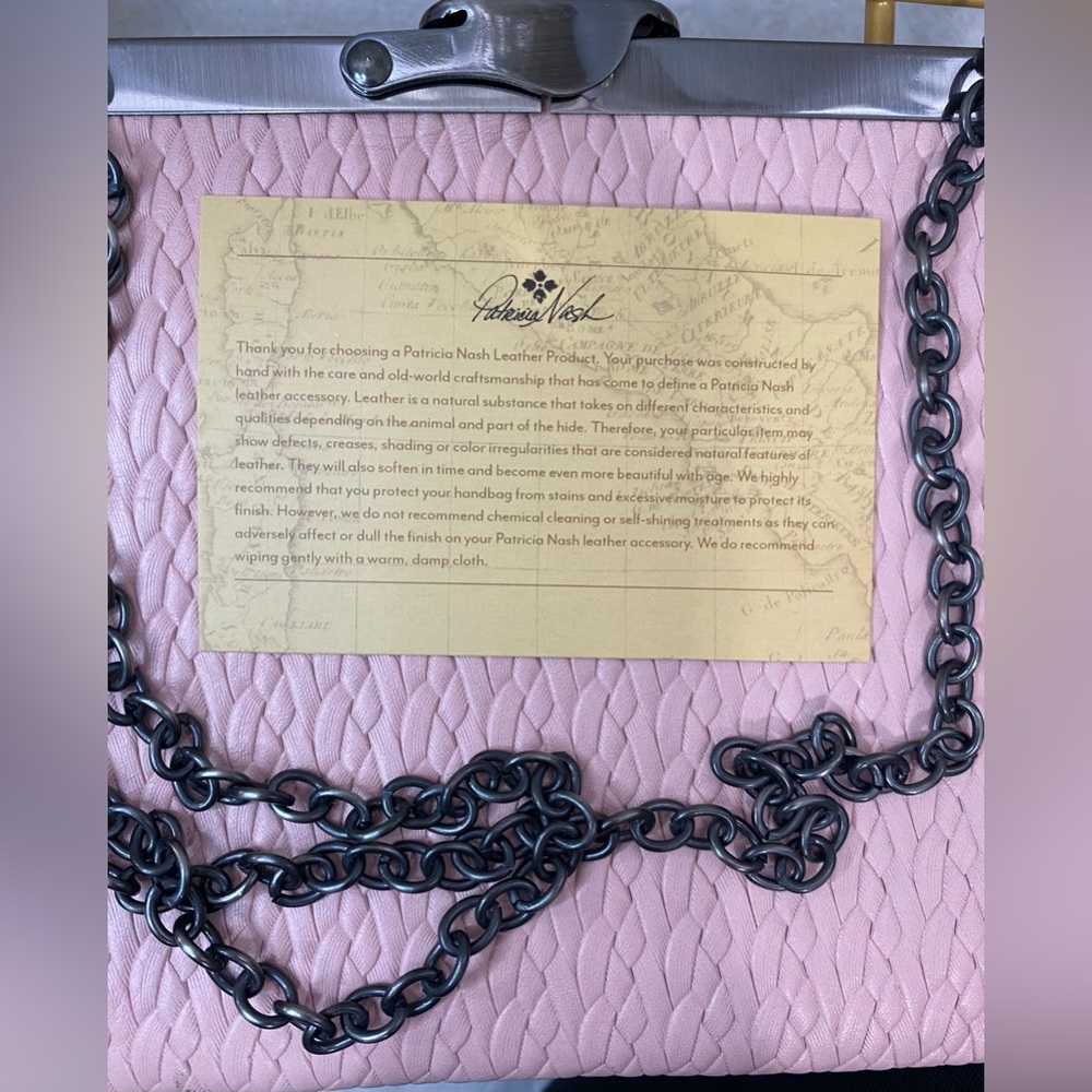 Patricia Nash Bags Patricia Nash Pink Asher Twisted Frame Clutch - Picture 9 of 13